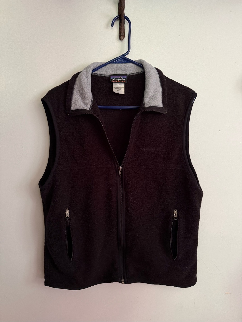 Patagonia Synchilla Black Fleece Vest